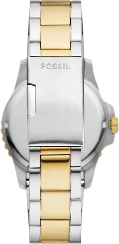 Vista 3 de Fossil Blue Dive FS6031 - Reloj de acero inoxidable con tres manecillas y fecha, dos tonos