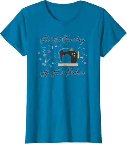 Vista 93 de It's Not Hoarding If Its - Camiseta de costura para acolchado, Blanco, S
