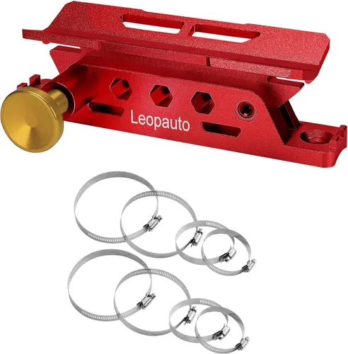 Vista 10 de Soporte universal para extintor de incendios, barra de liberación rápida, color negro Leopauto Fire Extinguisher Bracket Holder with 8 Clamps