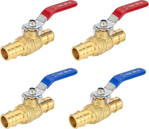 Vista 11 de EFIELD - Válvula de bola de latón Pex-A de expansión fría de 1/2 x 1/2 pulgada para agua caliente y fría o potable, ASTM F1960, certificado cUPC