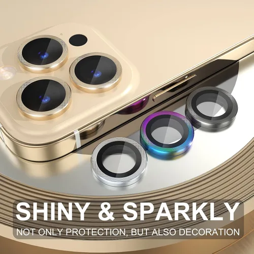 Vista 128 de Choiche Compatible para iPhone 16 Pro/iPhone 16 Pro Max Protector de Lente de Cámara, Vidrio Templado 9H Protector de Pantalla de Cubierta de Cámara