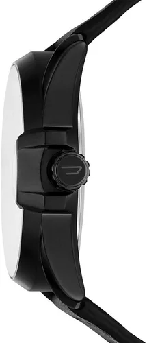 Vista 4 de Diesel Reloj analógico de cuarzo para hombre con correa de cuero DZ1945 negro correa Negro - Correa
