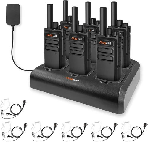Vista 18 de Walkie Talkies MC-180 - Paquete de 2 unidades para adultos de largo alcance recargable de 2550 mAh, radios portátiles FRS bidireccionales, radios