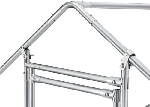 Vista 9 de Jaula grande de metal para gallinero, gallinero galvanizado, jaula de gallina de alambre galvanizado, jaulas de conejos con cubierta impermeable
