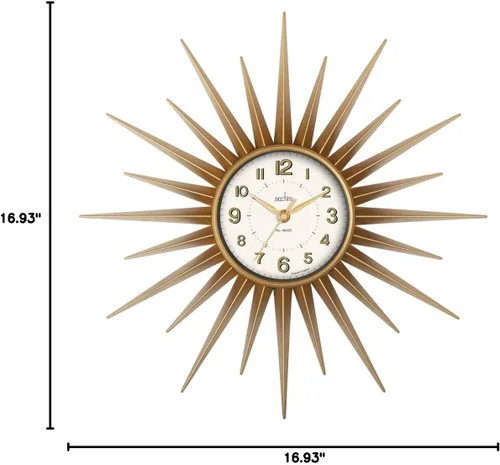 Vista 7 de Acctim 21760 Stella Sprayed Starburst Reloj de Pared, Oro