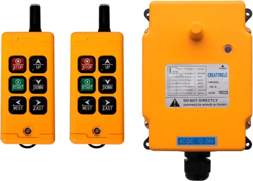 Vista 13 de Transmisor y receptor industriales de control remoto inalámbrico de radio de grúa de elevación de 10 teclas (AC110V)