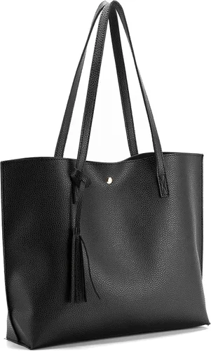 Vista 3 de Womens Purses and Handbags Faux Leather PU Tote Bag Sets for Women Crossbody Bags Satchel Purse 2Pcs