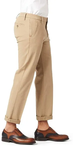 Vista 2 de Dockers Pantalones ajustados para hombre Workday Khaki Smart 360 Flex