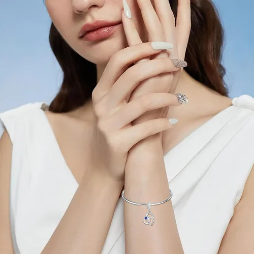 Vista 54 de PROESS Dije para padre, madre e hija, pulsera de plata de ley para pulseras, regalos de cumpleaños, día de San Valentín, para hija, madre, amante