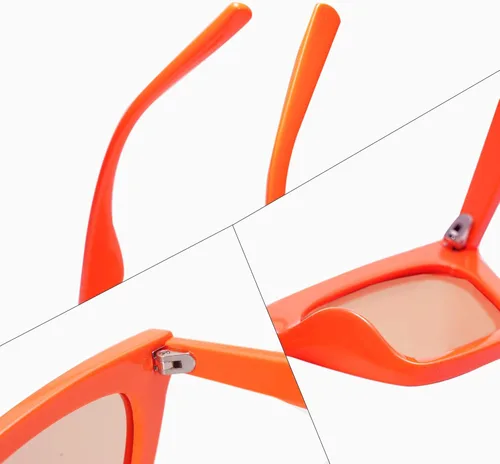 Vista 4 de VANLINKER Pequeños lentes de sol de ojo de gato para mujer estilo retro diminuto cuadrado sombra VL9555