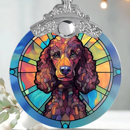 Vista 11 de Jocidea Adorno para perro, adorno colgante de American Staffordshire Terrier – vidrio, Navidad, Acción de Gracias, decoraciones de cumpleaños