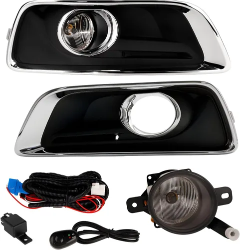 Vista 28 de Luces antiniebla LED y DRL para compatibles con Dodge Dakota 1997 1998 1999 2000/Dodge Durango 1998-2000, un par de luces antiniebla delanteras