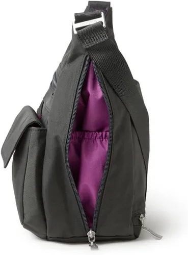 Vista 42 de Baggallini womens Everywhere Bagg Crossbody Women 11x9 Lightweight Nylon Hobo Water-resistant Travel Bag W/Rfid