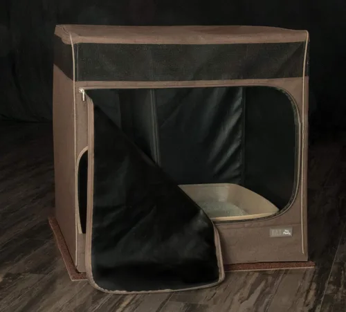 Vista 3 de Pet Gear Pro Pawty para gatos con alfombrilla LittertraX, pon fin a la arena dispersa, plegable, fácil de limpiar, caja de arena no incluida, 2