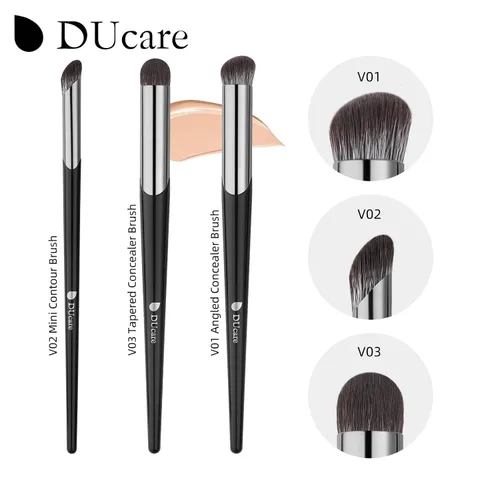 Vista 9 de DUcare Cepillo corrector para debajo de los ojos, cepillo angulado pequeño V01