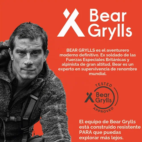 Vista 4 de Bear Grylls Hacha Multiherramienta Martillo – Con cuchillo, abrebotellas, hacha, funda de nailon, sierra, destornillador, silbato – táctico