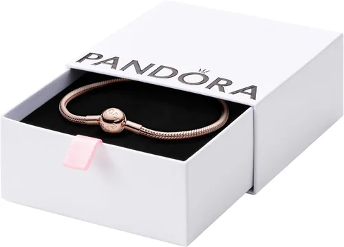 Vista 10 de Pulsera de cadena de serpiente Pandora Moments - Compatible con dijes Moments - Pulsera con dijes para mujer