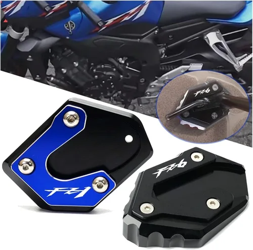 Vista 5 de KAnduo para Yamaha para FZ1 para FZ 1 2006-2015 para FZ6 para FZ6R para FZ6-S2 2004-2009 Accesorios motocicleta aluminio Kickstand pie pie lateral