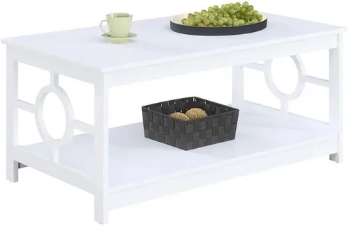 Vista 4 de Convenience Concepts Mesa de centro Ring color blanco