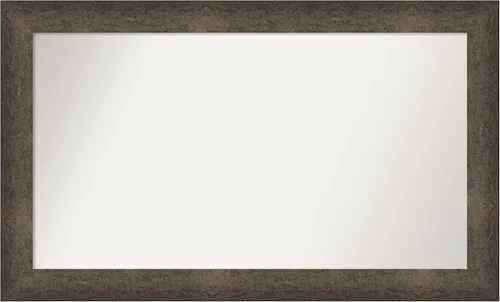 Vista 900 de Amanti Art Espejo de pared personalizado no biselado (25 x 25 pulgadas), marco de bronce acentuado, varios tamaños personalizados, espejo de baño