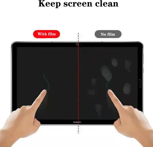 Vista 3 de Protector de pantalla de privacidad para Samsung Galaxy Tab A7 Lite SM-T220 8.7 pulgadas anti espía mate TPU película negra