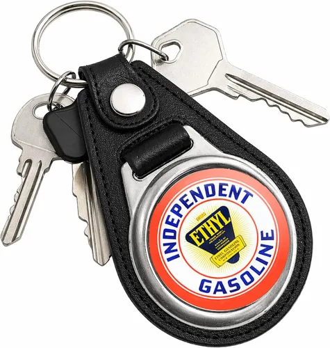 Vista 83 de Brotherhood Round Key Chain for Vintage Motor Oil, Petroleum, and