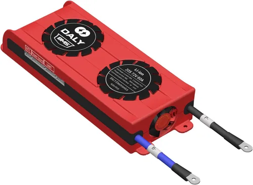 Vista 76 de DALY BMS 72V Li-ion 20S 30A Tablero de protección con cable de equilibrio de puerto común para panel solar autoconstruido, sistema de suministro