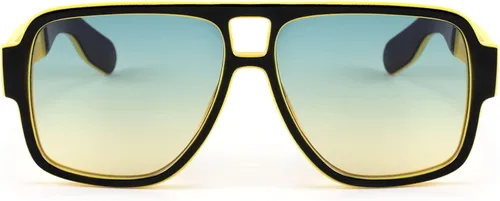 Vista 3 de Karsaer Gafas de sol estilo vintage de los años 70 para hombres y mujeres gafas de sol estilo aviador de doble puente cuadrado grueso retro piloto