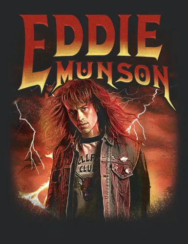 Vista 2 de Stranger Things Eddie Munson Metalhead Racerback Camiseta sin mangas para mujer