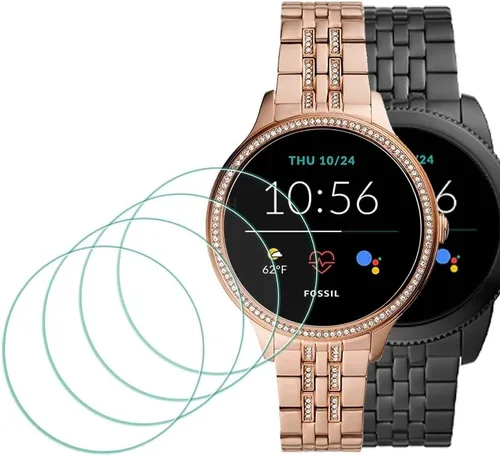Vista 8 de [Paquete de 4] Protector de pantalla para AMAZFIT T-Rex 2, borde 2.5D diseñado para AMAZFIT T-Rex 2,9H, protector de pantalla de vidrio templado