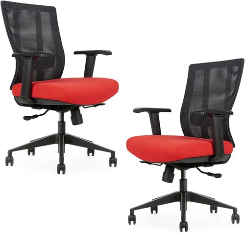 Vista 15 de Bitchair - Silla ergonómica de malla para sala de conferencias, silla de escritorio para computadora con brazos ajustables en altura, silla