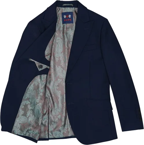 Vista 9 de ELPA ELPA Boys Tuxedo Suits Little Boys and Big Teen Youth Peak Lapel Formal Suits Set of 3 Pieces with Blazer Vest Pants