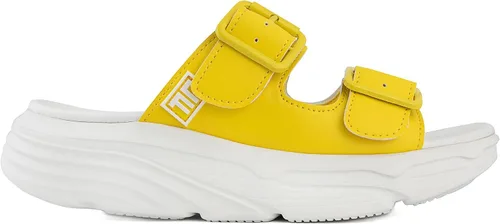 Vista 2 de LONDON FOG Neeta Comfort - Sandalias de plataforma para mujer con hebillas
