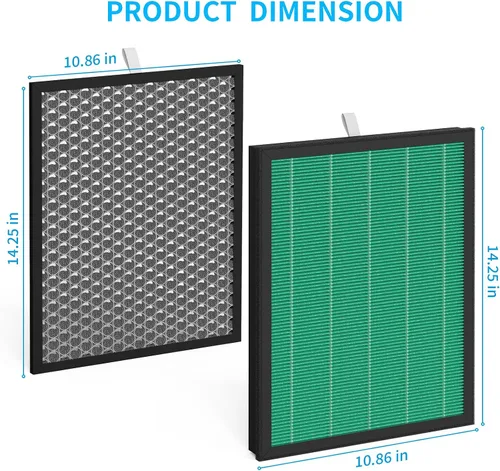 Vista 2 de BioGS 2.0 Kit de filtro compatible con purificador BioGS 2.0, para modelos SPA-550A y SPA-625A (2 juegos)