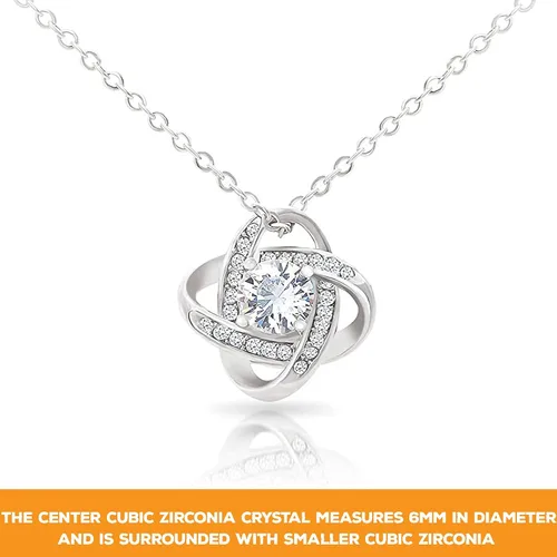 Vista 3 de Collar de nudo de amor Mama te quiero regalos para madre joyería para mamá en español collares españoles para mujer regalos familiares españoles