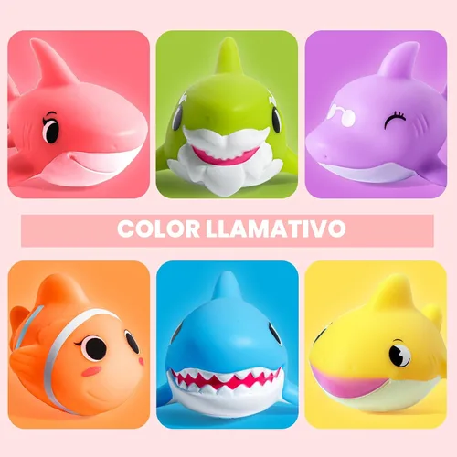 Vista 4 de Hely Cancy Juguetes de Baño para Niños - Juguetes para Bebés sin Agujeros para Niños de 1 Año, Niños y Niñas, Juguetes de Agua para Ducha y Piscina
