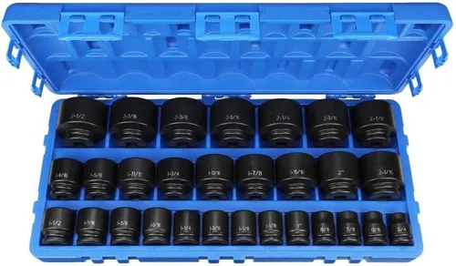 Vista 2 de Grey Pneumatic (8029) Juego de llaves de vaso maestro fraccionario de 29 piezas de 3/4-2-1/2