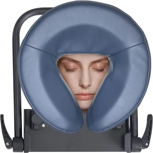 Vista 4 de Reposacabezas de masaje para cama, almohada boca abajo, almohada ajustable de espuma viscoelástica para dormir, almohada boca abajo después