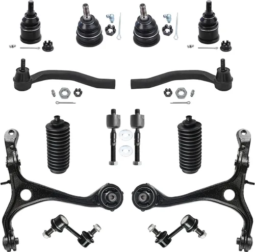 Vista 23 de Detroit Axle - Kit de suspensión frontal de 15 piezas para Jeep Grand Cherokee 99-04 1999 2000 2001 2002 2003 2004, brazos de control superior e