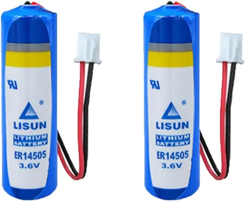 Vista 2 de BALOLO ER14505 3.6V 2400mAh batería de litio no recargable PCL batería con enchufe blanco