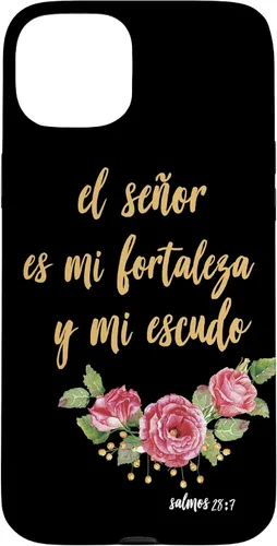 Vista 8 de Carcasa para iPhone 11 Salmos El Señor Es Mi Fortaleza Biblia Cristiana