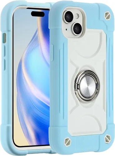Vista 82 de MARKILL Funda compatible con iPhone 14 Pro de 6.1 pulgadas con soporte de anillo integrado, protección contra caídas de grado militar, carcasa Palta