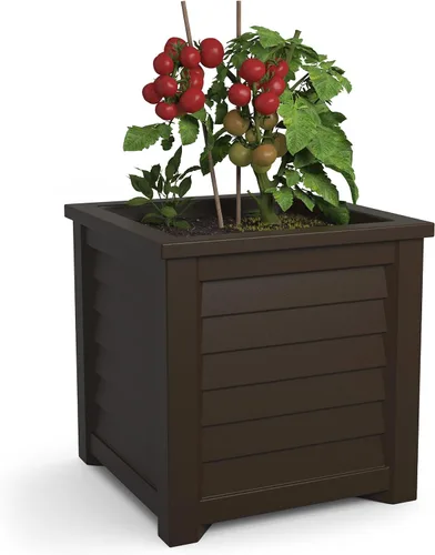 Vista 13 de Mayne 5866-B Lakeland Square Maceta para Patio, 16x16, Negro
