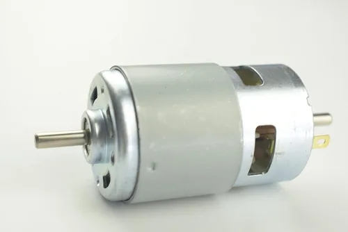 Vista 4 de CONQUERALL Motor de par grande 775 de 12 V, 6000 RPM, 24 V, 12000 rpm, rodamiento doble, motor de CC de alta velocidad con soporte