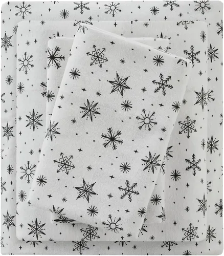 Vista 330 de Sleep Philosophy - True North - Juego de sábanas de franela, 100% de algodón, cómodo, bonito y muy suave, con bolsillo elástico que se adapta a
