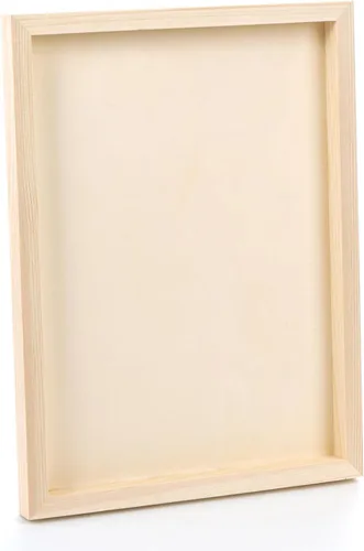 Vista 4 de Frcctre Paquete de 6 paneles de lienzo de madera de 9 x 12 pulgadas, tableros de lienzo de madera sin terminar para verter, arte, manualidades