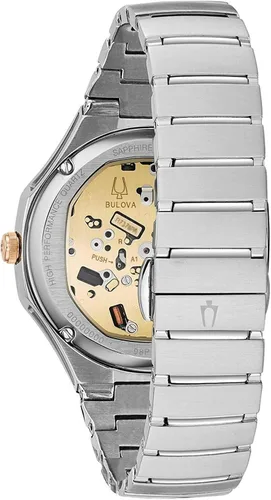 Vista 4 de Bulova 98P182 Reloj CURV para mujer Plateado Cronógrafo movimiento de cuarzo
