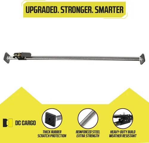Vista 3 de DC Cargo Mall Barra de Carga Ajustable para Caja de Camioneta – Divisor de Caja de Camión de 40"-70", Estabilizador de Carga Resistente para Tundra