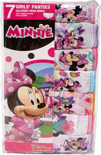 Vista 2 de Disney girls Minnie Mouse Underwear Multipacks With Assorted Prints in Sizes 23t, 4t, 4, 6, 8 and 10