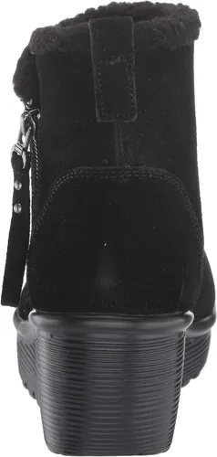 Vista 3 de Skechers Botines de cuña con cremallera paralela para mujer estilo casual cómodo a la moda